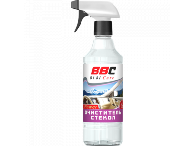 Очиститель стекол BiBiCare Flower (цветочный) с триггером 550мл