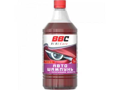 Автошампунь с полирующим эффектом цветочный BiBiCare 1 л от LAVR Автошампунь с полирующим эффектом цветочный BiBiCare 1 л