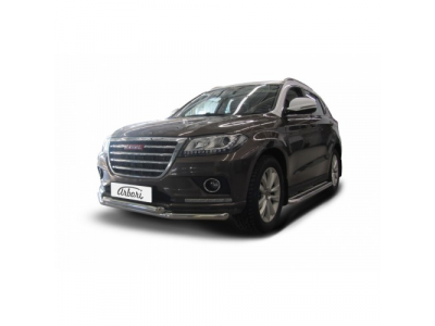Защита переднего бампера Arbori d57+d57 HAVAL H2 2014- от ARBORI Защита переднего бампера Arbori d57+d57 HAVAL H2 2014-