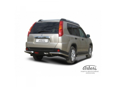 Защита заднего бампера "уголки" Arbori d57 NISSAN X-TRAIL 2007-2010 от ARBORI Защита заднего бампера "уголки" Arbori d57 NISSAN X-TRAIL 2007-2010