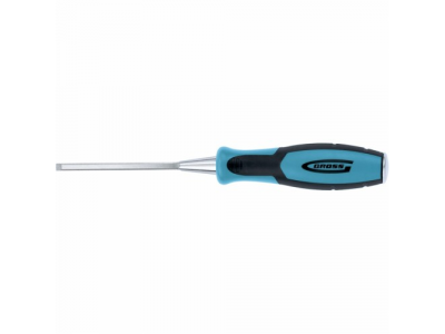 Долото-стамеска PIRANHA, 6 мм, двухкомпонентная эргономичная рукоятка GROSS