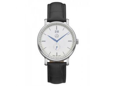 Мужские наручные часы Mercedes-Benz Men’s Watch, Classic Steel, silver-coloured / black / blue
