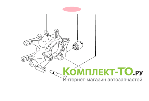 Кулак поворотный задний правый для КИА SORENTO 12-15 527202P400 Кулак поворотный задний правый для КИА SORENTO 12-15 527202P400